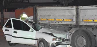 KIRIKKALE DE OTOMOBİL PARK HALİNDEKİ TIR A ÇARPTI  1 ÖLÜ