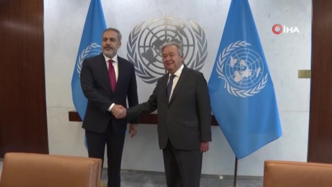 Bakan Fidan BM Genel Sekreteri Antonio Guterres ile görüştü