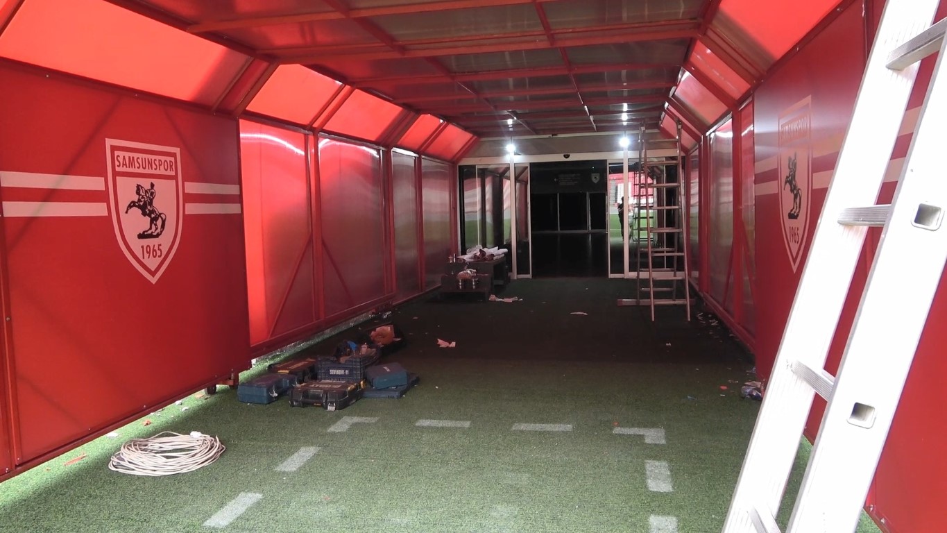 Samsun 19 Mayıs Stadyumu Fenerbahçe maçına hazırlanıyor